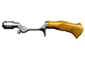 Vintage Silver & Maple Wood Grip